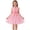 Pink, variant on Young adult fashion Cute Dress for Girls Flower Girl Dress Pearls Tulle Dress for Wedding Kids Princess Communion Pageant Ankle Length Dresses with Bow-Knot