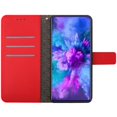 thumbnail image 2 of Flip Wallet Case for iPhone Air with Kickstand & Wrist Strap, Shockproof TPU Inner Red, 2 of 7