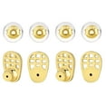 thumbnail image 3 of segolike 4 Pieces Racket Shape Earring Lifters Sturdy Comfortable Elegant 0.6x0.3inch Golden Color, 3 of 9