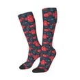 thumbnail image 2 of Balery Rose Flowers Printed Novelty Socks Men's Women's Crew Socks Sports Socks Knee High Socks Cotton Socks Quirky and Cool Socks, 2 of 9
