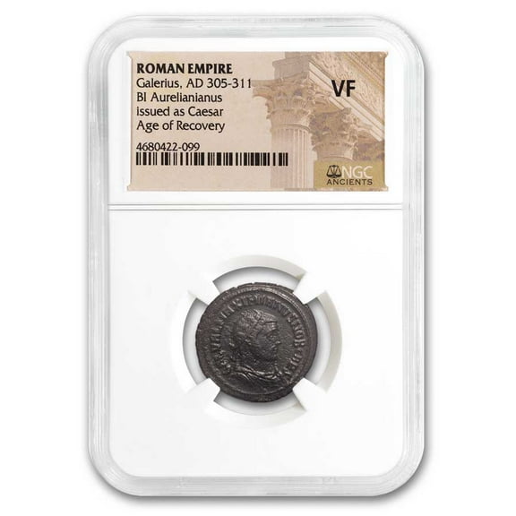Roman Empire Silvered Aurelianianus Galerius (305-311 AD) VF NGC
