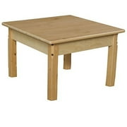 WOOD DESIGNS 24" Square Hardwood Table with 14" Legs