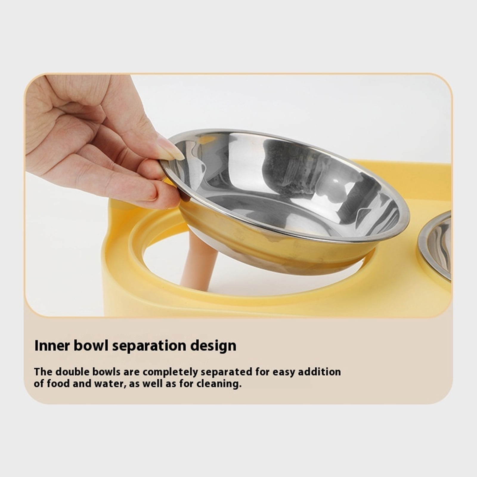 Ergonomic Elevated Dog Bowls With Stable Stand And Double Bowl For Most Breeds Bright Color