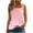 Pink 1, variant on Summer Tank Tops for Women Pleated Square Neck O Ring Shoulder Sleeveless Shirts Casual Loose Fit Trendy Blouses (XL, Light Blue)