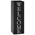 thumbnail image 1 of vidaXL Umbrella Stand Welcome Steel Black, 1 of 4