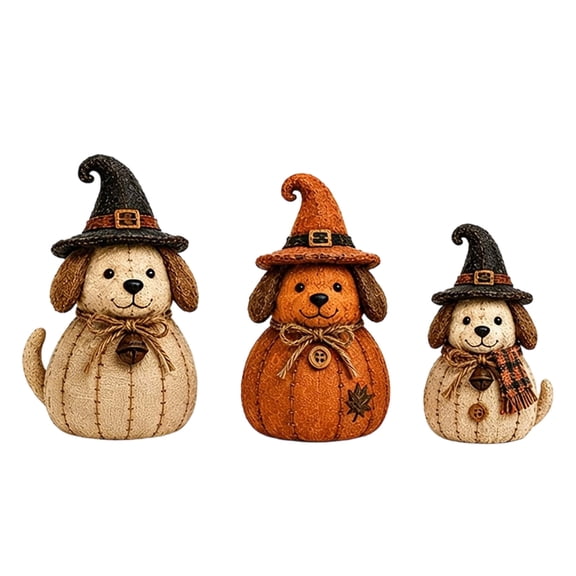 PLLFRLRT Cute Witch Hat Ornaments Halloween Decorations Indoor Home Decor Tabletop Ornaments Vintage Decors