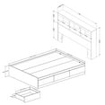 thumbnail image 3 of South Shore Step One, Contemporary Bed, Full White, 3 of 8