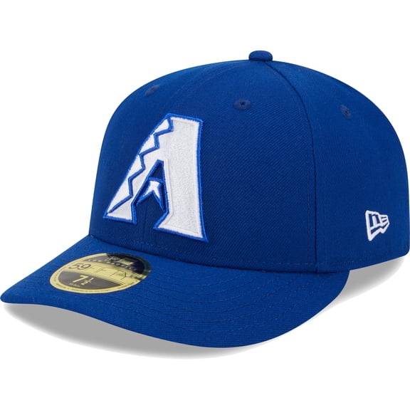 Men's New Era  Royal Arizona Diamondbacks White Logo-Low Profile 59FIFTY Fitted Hat