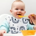 thumbnail image 4 of Gllquen Baby Waterproof Feeding Bibs 5 Pack for Infant Toddler Boys Girls, Elephant and Astronaut, 4 of 10