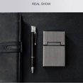thumbnail image 4 of Cigarette Case Brushed Metal Cigarette Case with Magnetic Switch Flip Closure,20 Capacity (2 Pack), 4 of 6