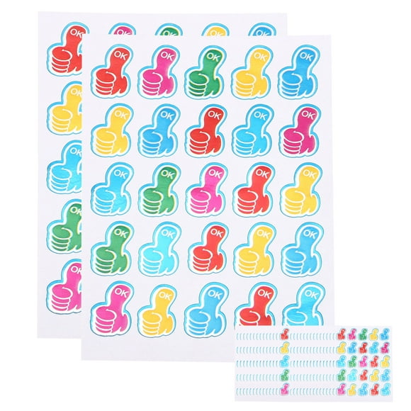 Shisuyan 3200 Autocollants de Récompense Motif Encouragement avec Papier Multicolore