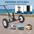 thumbnail image 6 of Trailer Dolly 1000Lbs Capacity - 2" Ball Hitch, Carbon Steel Trailer Mover with  15.2" Pneumatic Tires, Adjustable 15.7"-23" Height for RV/Utility/Cargo Trailers, 6 of 6
