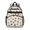 French Bulldog and Anchor Cream, variant on Dachshund and Heart Beige Pattern Cute School Backpack Bag for School with Padded Back and Adjustable Shoulder Straps 15.25"x11.5"x5.25"