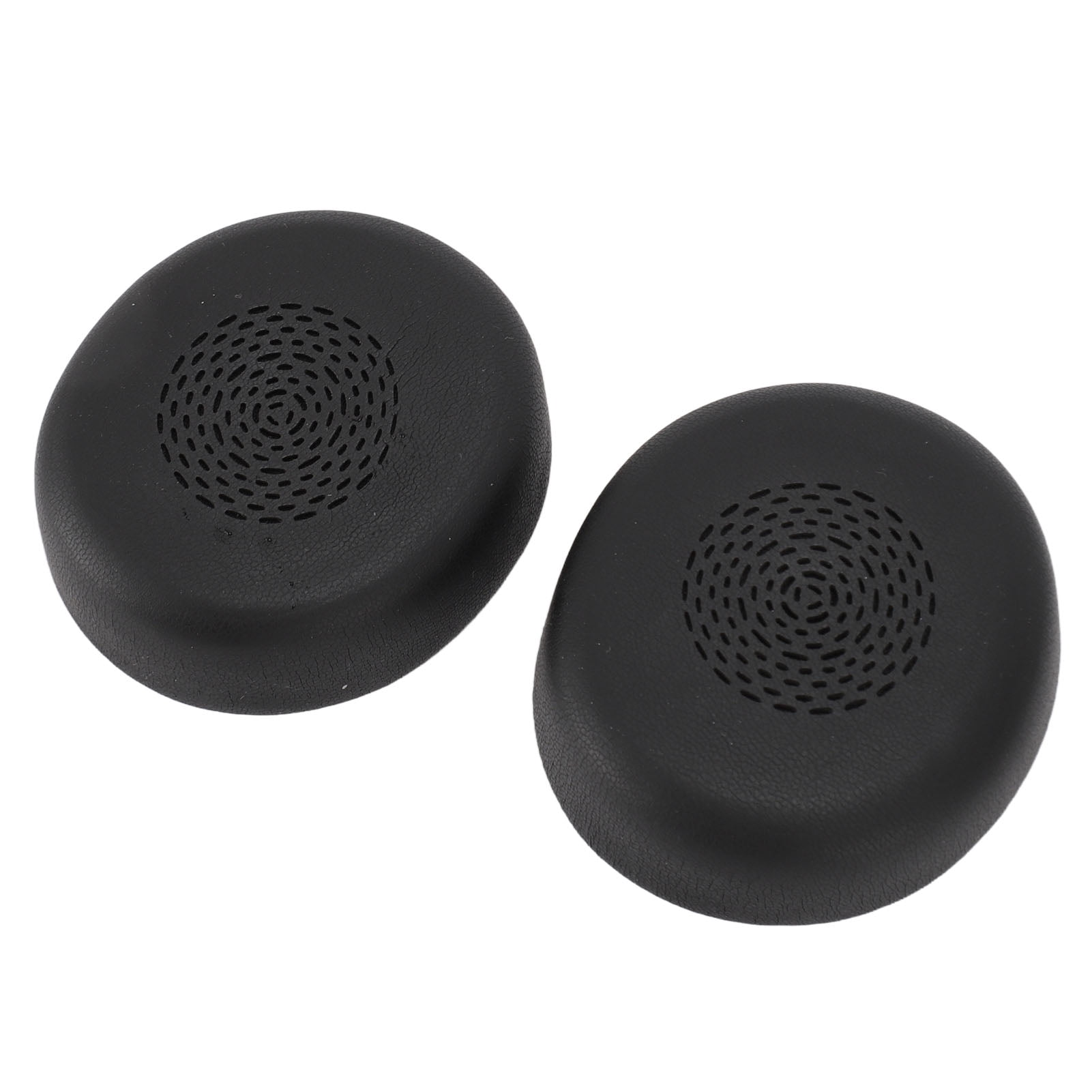Professional Ear Pads Replacement Cushions Soft Protein Leather Foam Earcups Mat Compatible with Jabra Evolve2 75 Wireless Headset 1 Pair / 2 Pcs Headphone Ear Coverings Black