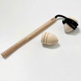 thumbnail image 4 of Fingertip Gyro Toy Spinning Top Rotating Cone Shape Whipping Entertainment Wooden Nostalgia Traditional Toy Kids Toys, 4 of 5