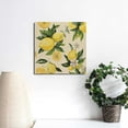 thumbnail image 4 of Fenyluxe Lemons Flowers Green Leaves Art Modern Canvas Prints Wall Art Home Decor 16x16in, 4 of 6