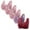 Hot Pink, variant on Women's Bras 5PC Wireless Gathered Pattern Bra Breathable Shoulder Strap Front Opening Button Plus Size Bra Everyday Wear Women Underwear