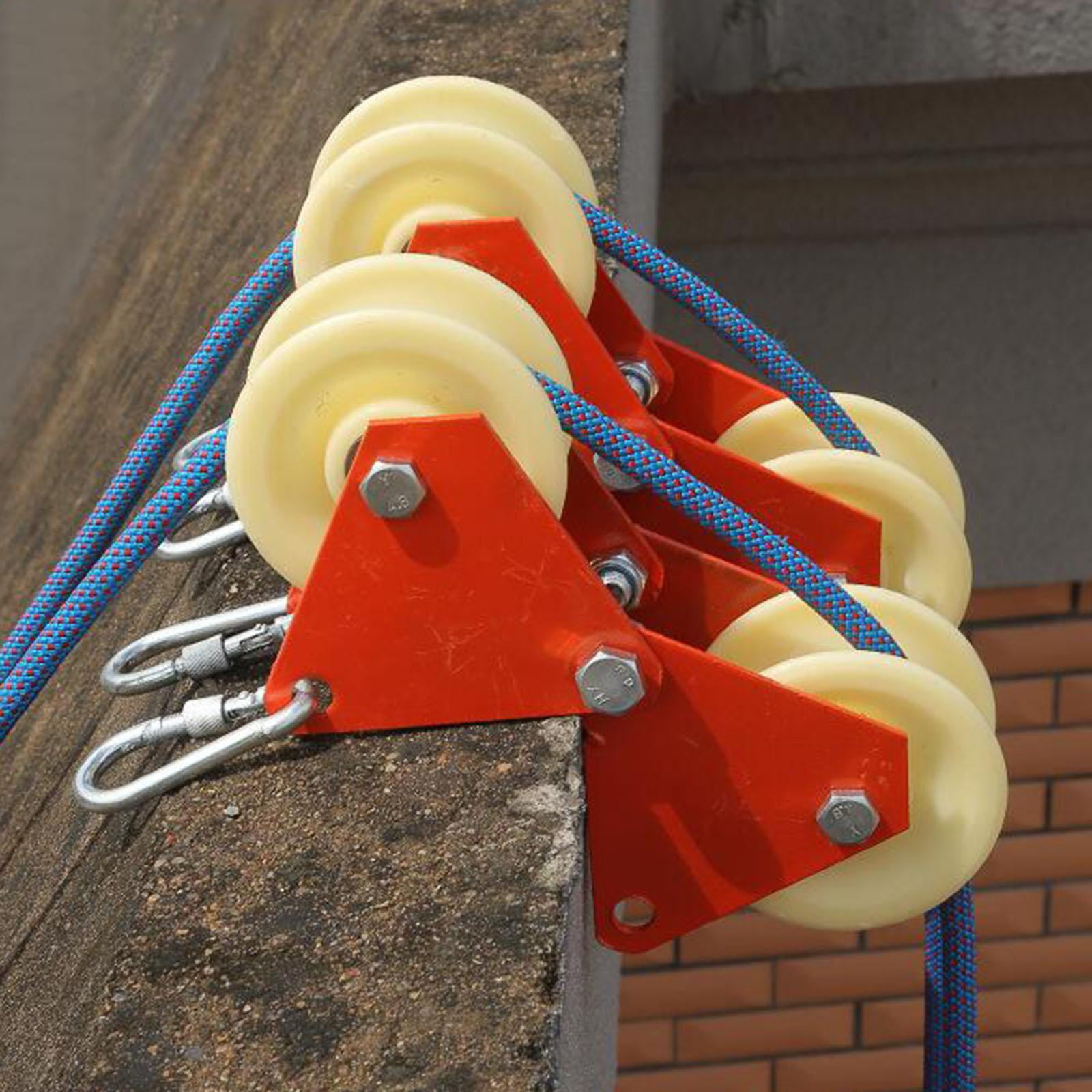Wswqop Climbing Cave Research Rope Protection Coat Protection Wheels Friction Reduction