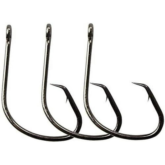 Stellar Kahle Wide Gap Hook (1/0, 10 Pack) | for Catfish, carp, Bluegill to Tuna | Saltwater or Freshwater Fishing Hooks