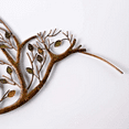 thumbnail image 2 of Metal Bird with Branches Leaves Wall Art, Tree Branch Decor Sculpture for Home, 2 of 6