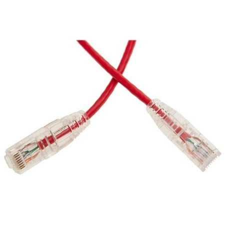 CableWholesale 13X6-67107 Cat6a Slim Ethernet Patch Cable  Snagless & Molded Boot  Red - 7 ft. price history on PriceWatchPro