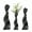 Matte Black, variant on TOPCHANCES Ceramic Vase Set, Set of 3 Geometric Decorative Vase for Dried Flowers, Pampas Grass, Modern Home Decor Birthday Gifts (Matte White)
