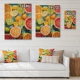 thumbnail image 4 of Designart "Food Citrus composition Popart" Farmhouse Print on Natural Pine Wood, 4 of 5
