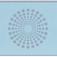 thumbnail image 1 of Moderne Abstrait Gris Points en Cercle Saphir Bleu Papier Peint Bordure Géométrique, Rouleau 15' x 5''', 1 of 3