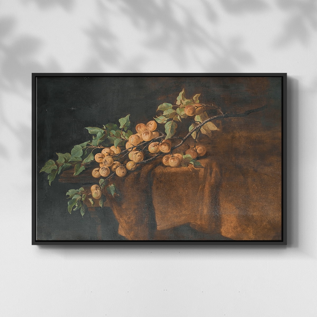Vintage Botanical Print-LXXIII By Wexford Home Framed in Black Wood Gallery Wrapped Canvas 17 in. x 25 in.