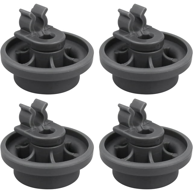 4 Pcs 4581DD3003B Dishwasher Lower Rack Wheels, Bottom Dishrack Roller Assembly Replacement part Compatible with LG Dishwasher Replaces 4581DD9002B 1372292 AP4437752 EA3523051 AH3523051 PS3523051
