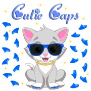 Cutie Caps 40 pack Small Cobalt Blue Soft Nail Guard for Cat Paws / Claws