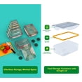 thumbnail image 4 of Contenedores de almacenamiento de alimentos RockBerry, 70 unidades, 1500 ml, apilables, 4 of 7
