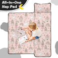 thumbnail image 4 of Princess and Swan Pink Pattern Teens Toddler Nap Mat with Pillow, Sleeping Mat Bag for Preschool Daycare 60"x20", 4 of 6
