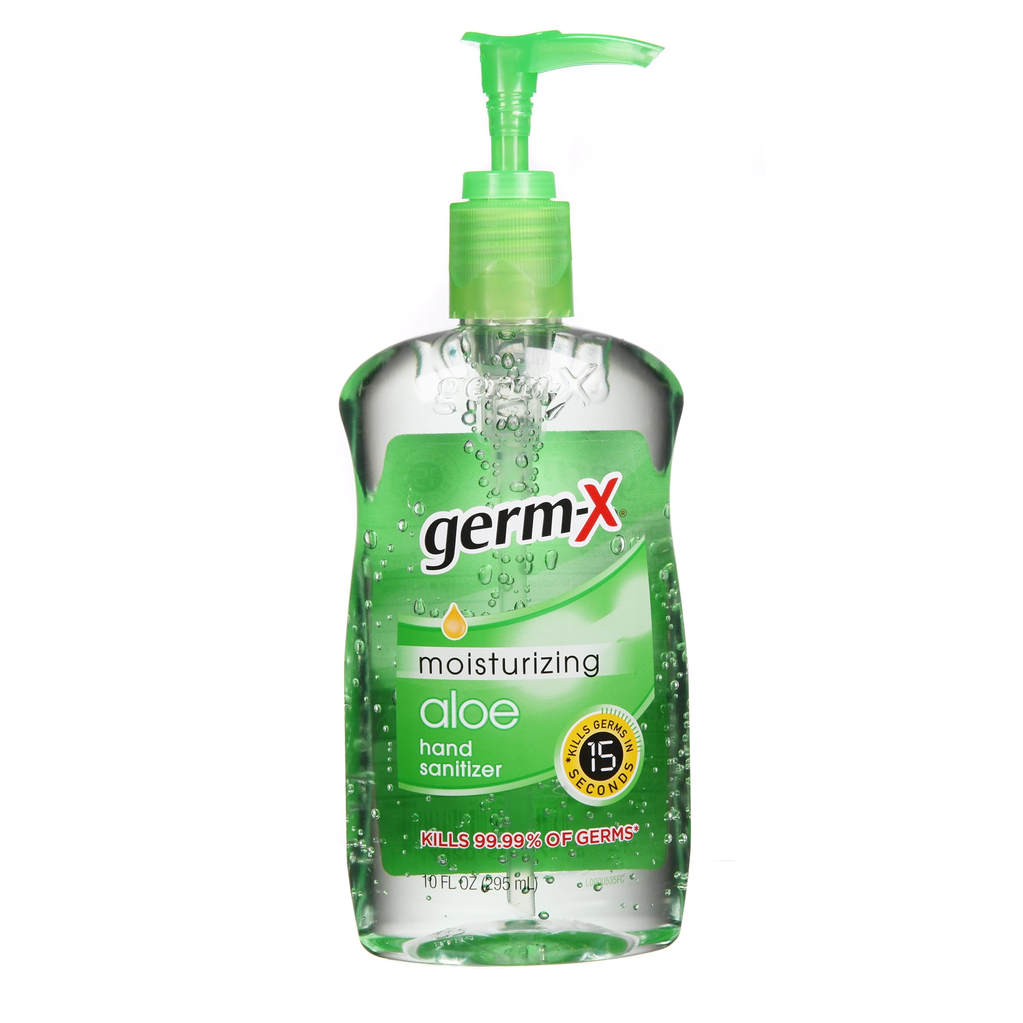 (Pack of 6) GermX Moisturizing Hand Sanitizer, Aloe, 10 Oz
