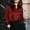 Wine, variant on Puntoco Women's Satin Silk Button Down Blouse, Loose Fit Collared Long Sleeve Shirt, Elegant Solid Color Dressy Casual Work Top Wine XL