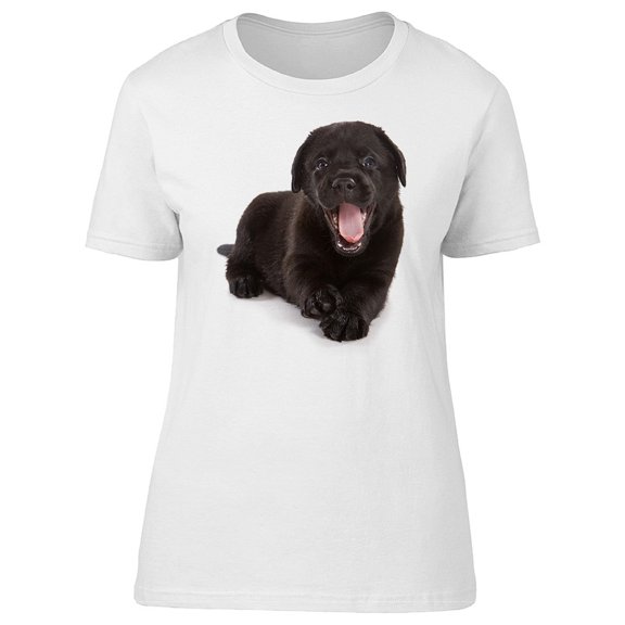 Cute Black Labrador Puppy Tee Women's -Image by Shutterstock