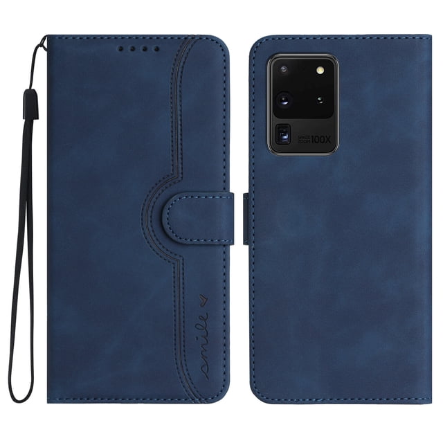 Compatible with Samsung Galaxy S20 Ultra 5G Case Premium PU Leather Wallet with Built-in Magnet Cover