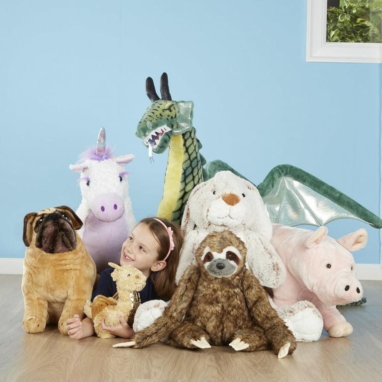 Melissa Doug Jumbo Burrow Bunny Lop Eared Rabbit Stuffed Plush