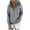 Gray, variant on QUINDOS Women's Hoodies and Sweatshirts Button Womens Sweatshirts Plus Size Casual Long Sleeve Plain Crew Neck Pullover Tops