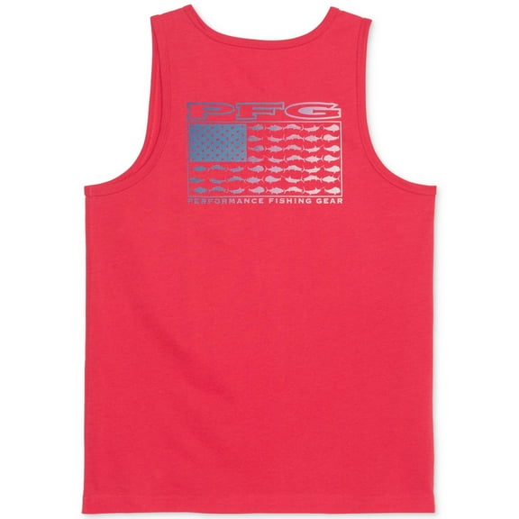 Columbia Men's Sleeveless Graphic Tank Top Shirt M Red Solid