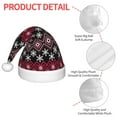 thumbnail image 4 of Naloa red Minimalist Snowflake Santa Hat for Kids Baby Christmas Hats,Girls Boys Toddler Plush Xmas Holiday Hat,Luxury Santa Claus Hat, 4 of 6