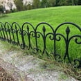 thumbnail image 5 of Deagia Garden Fence Panels Fence Landscapes Plastic Black Edgings Garden Border Fence Lightweight Landscapes Paths Panels for Grass Lawns Flowerbeds Plant Borders, 5 of 6