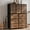 Brown, variant on EnHomee Large Dresser for Bedroom Furniture Dresser with 14 Drawers Fabric Tall Dresser Closet Dresser Chest of Drawers Clothes Storage Slim for Living Room Office, Rustic Brown Wood Grain Print