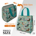 thumbnail image 3 of Dachshund and Flower Insulated Lunch Bag for Women & Adults,Large Portable Soft Cooler Lunch Bag,Thermal Food Storage Tote with Pearl Cotton,8.66L,8.75x5.75x9.5 Inch, 3 of 6