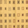 thumbnail image 1 of Ahgly Company Indoor Square Solid Brown Modern Area Rugs, 4' Square, 1 of 4