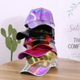 thumbnail image 3 of CoCopeaunt New Laser Skin Reflective Cap, Fashion Trend Gradually Changing Color Colorful Leather Baseball Cap, 3 of 6