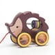 thumbnail image 1 of Coche de juguete de arrastre para niños, cuerda de tracción manual, coche de animales, juguete educativo para bebés de jardín de infantes, juguete de educación temprana para niños pequeños, 1 of 6