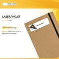 thumbnail image 4 of HOUSELABELS 80-up Address Labels (1/2" x 1-3/4") with BLACKOUT Technology (covers text behind label) For Laser and Inkjet Printers, 25 Sheets, 4 of 7