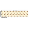 thumbnail image 2 of Arrow Fabric by the Yard, Continuing Pattern of Tribal Bear Heads with Feathers and Polka Dots, Decorative Upholstery Fabric for Sofas and Home Accents, 2 Yards, Cream Multicolor by Ambesonne, 2 of 4