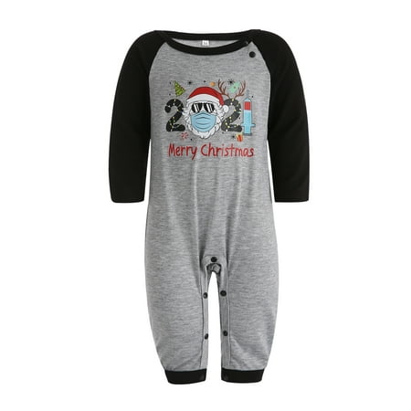 

hirigin Family Matching Letter Print O-Neck Long Sleeve Tops+ Plaid Trousers